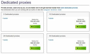proxy dédié pour zennoposter