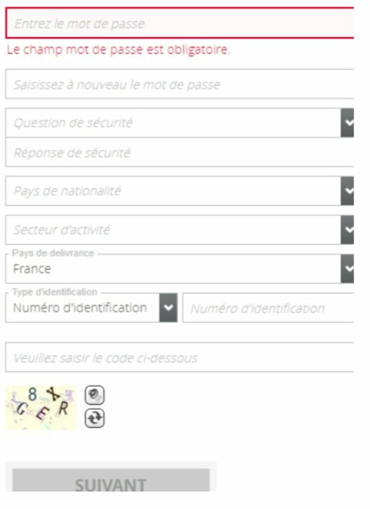 choisir un mot de passe