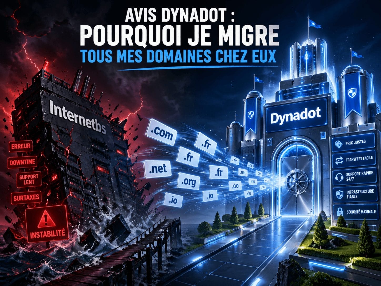 Je quitte internet bs pour Dynadot : mon avis
