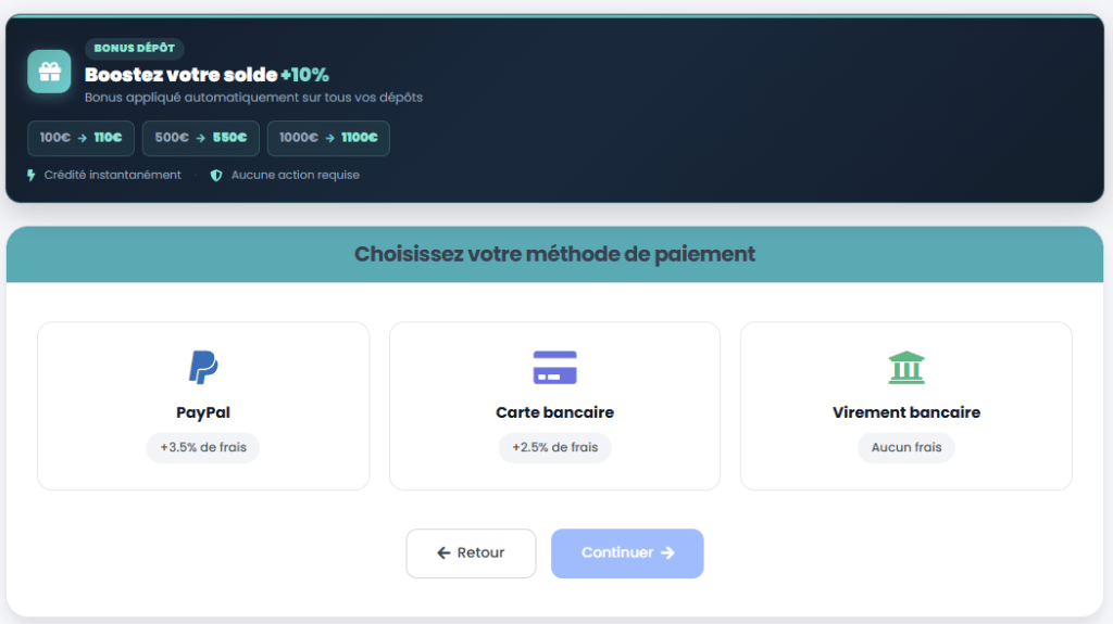 LINKAVISTA 10 % de bonus pour recharger votre compte